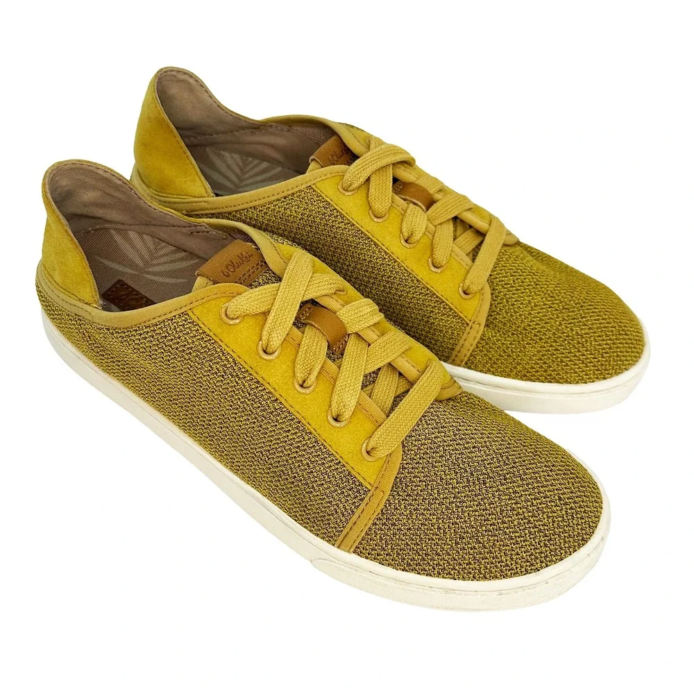 OLUKAI Pehuea Women's‎ Lightweight Slip On Sneakers • 9.5 • yellow